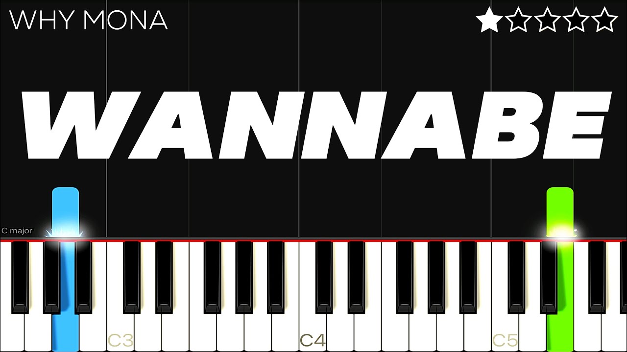 why mona - Wannabe | EASY Piano Tutorial