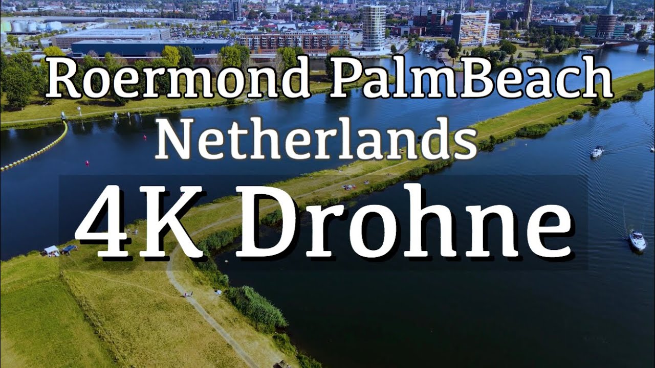 Roermond Netherlands Maas-Seen With Drohne Mavic Air 2 . The Netherlands [4K] 2020