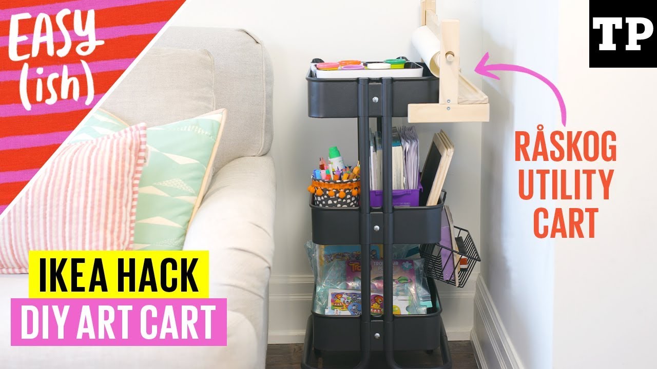 IKEA hack: Organize kid&rsquo;s art supplies with a DIY art cart | Easy(ish) bonus