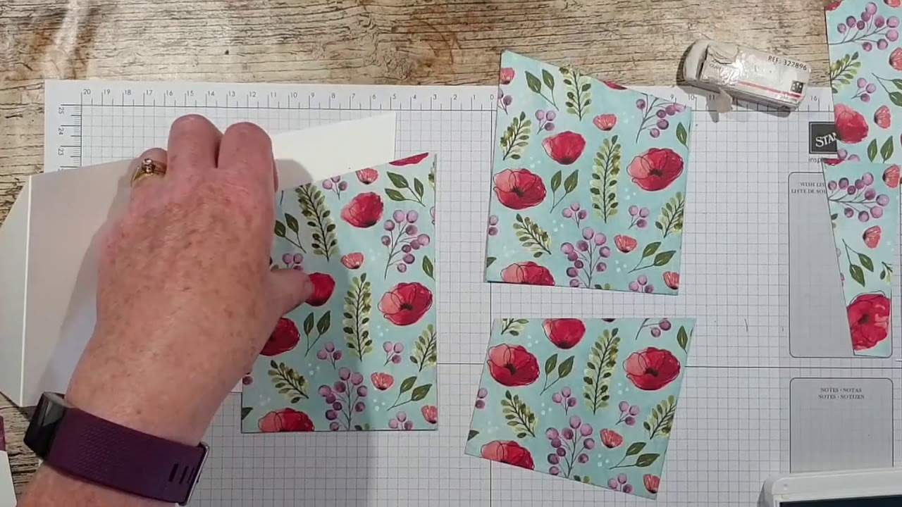 Simple tri-fold angle birthday card