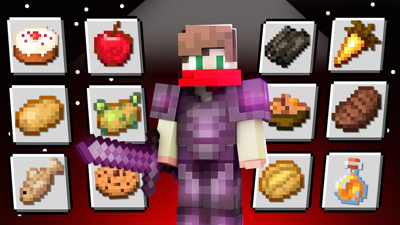 ZDOBĄDŹ KAŻDE JEDZENIE w Minecraft i WYGRAJ 1000 zł!