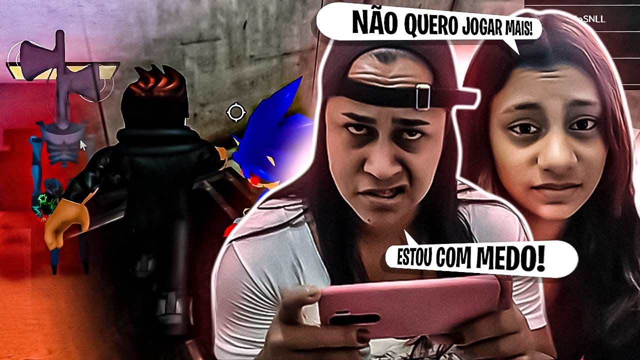 MINHA MÃE E MINHA IRMÃZINHA TOMARAM O MAIOR SUSTO DA VIDA DELAS JOGANDO ROBLOX E DEU MUITO RUIM KK😭