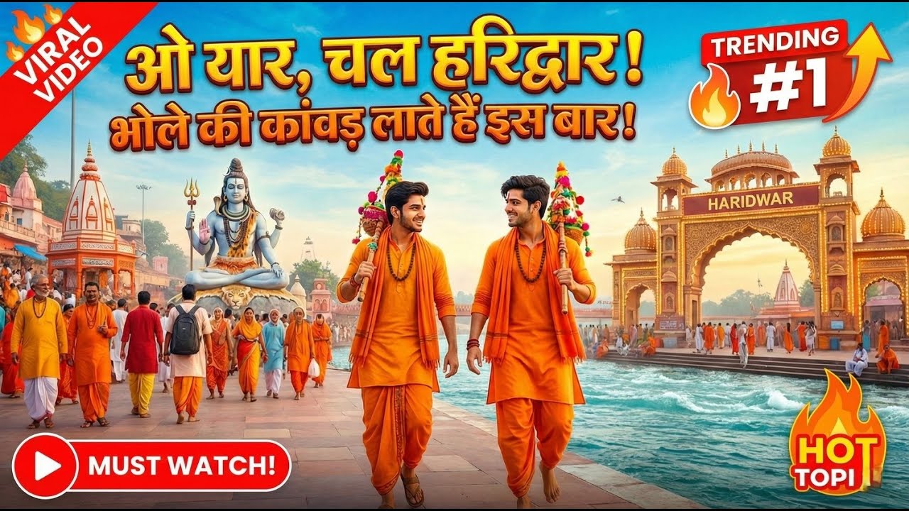 🔴 Chal Haridwar 🕉️ | Kanwar Yatra DJ Mashup 2026 | Bhole Baba Viral Song | 3D Animation