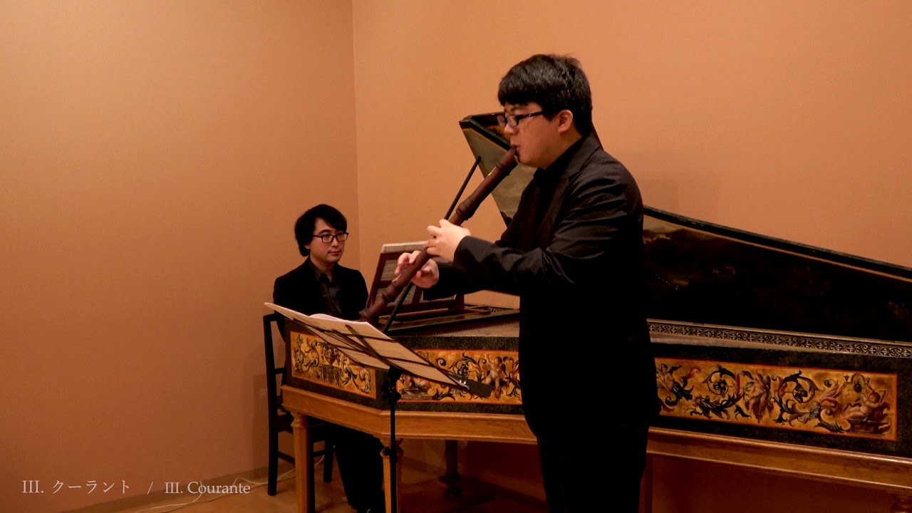 Dieupart: Suite No. 3 for Voice flute and Bass in B minor