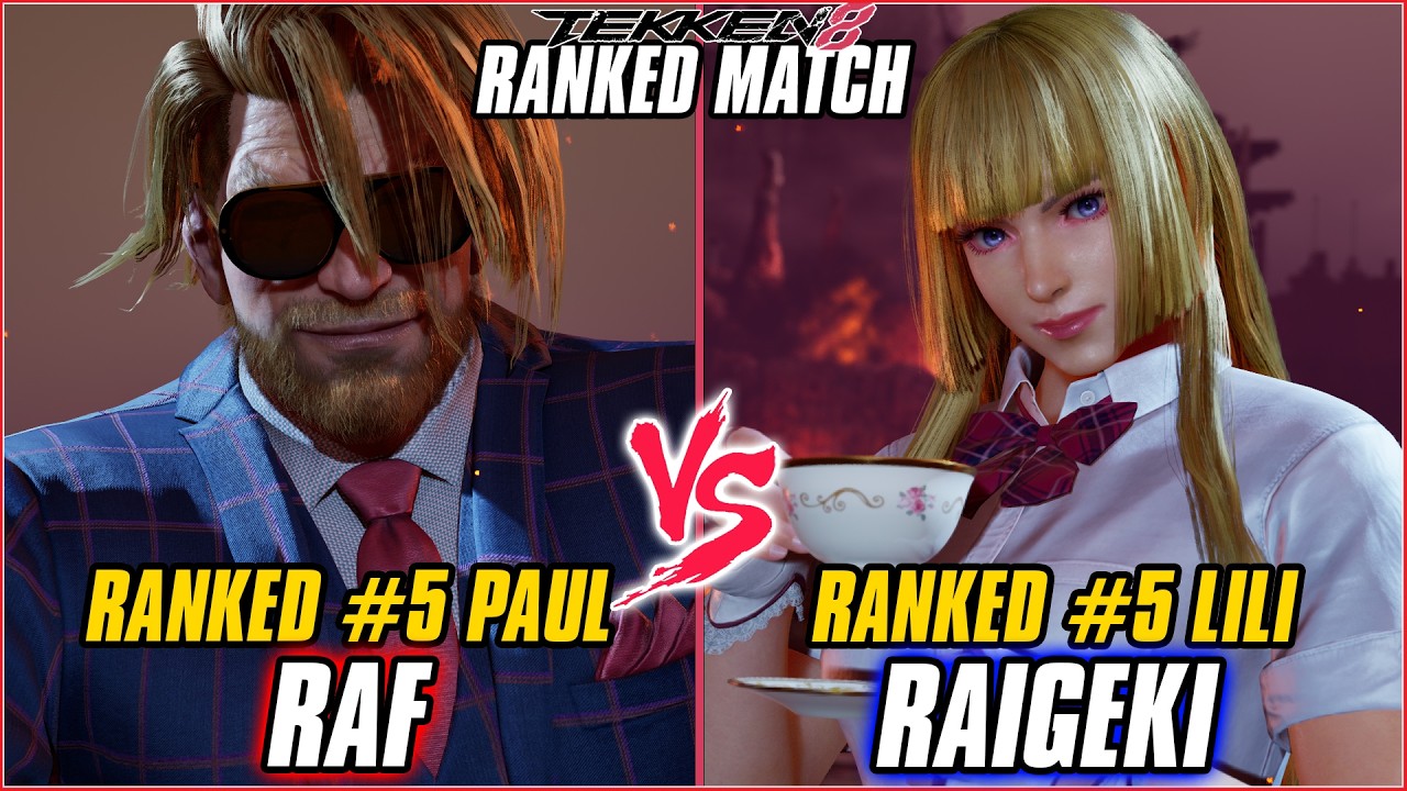 TEKKEN 8 ▰ RAF (#5 Ranked Paul) vs RAIGEKI (#5 Ranked Lili) ▰ T8 RANKED GAMEPLAY