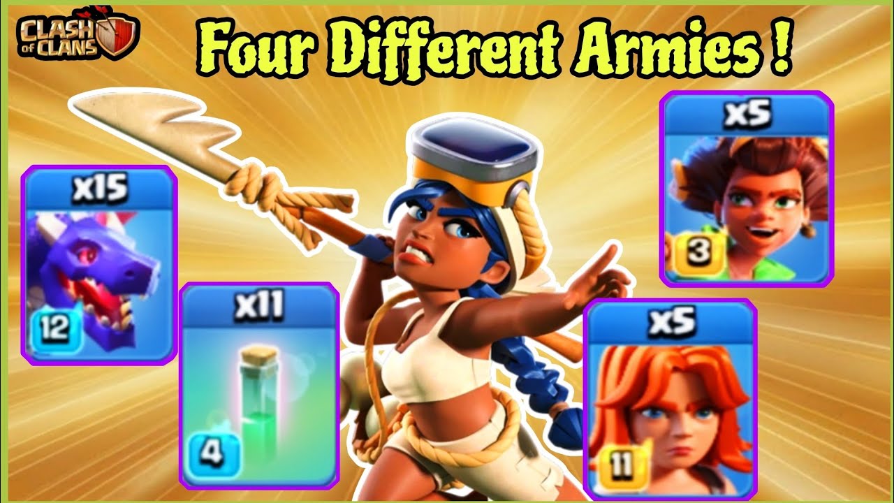 I Used 4 Different Armies in the SAME day of Legend League || Clash Of Clans
