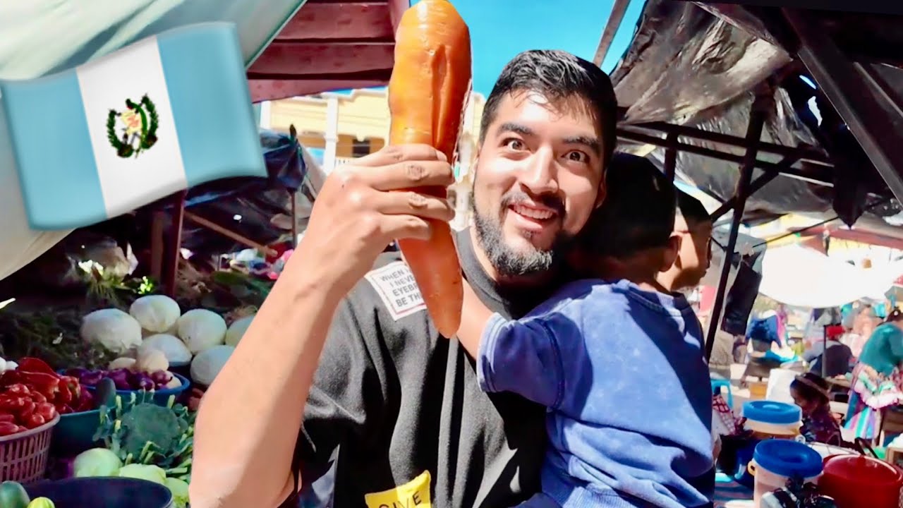 En este mercado las verduras son GIGANTES 😮🥕 | Guatemala 🇬🇹