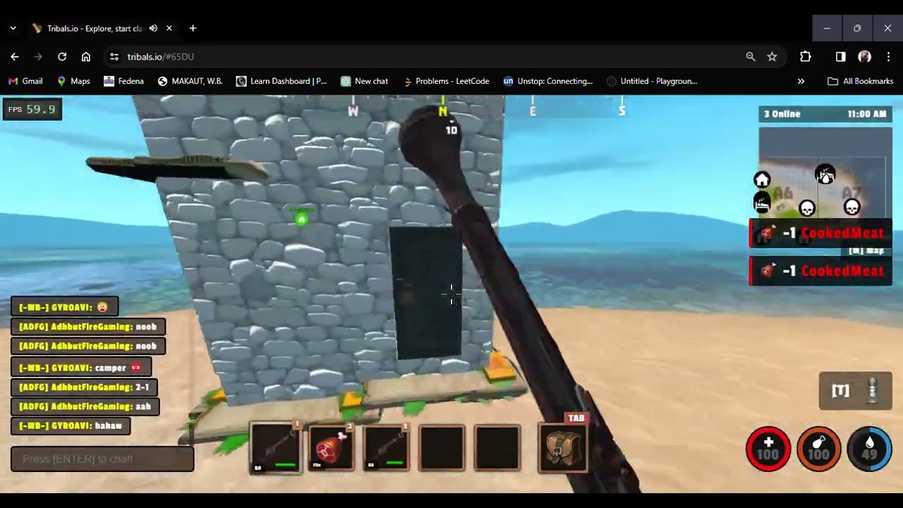 Tribals io   pvp  gameplay  adhut  :)   :(