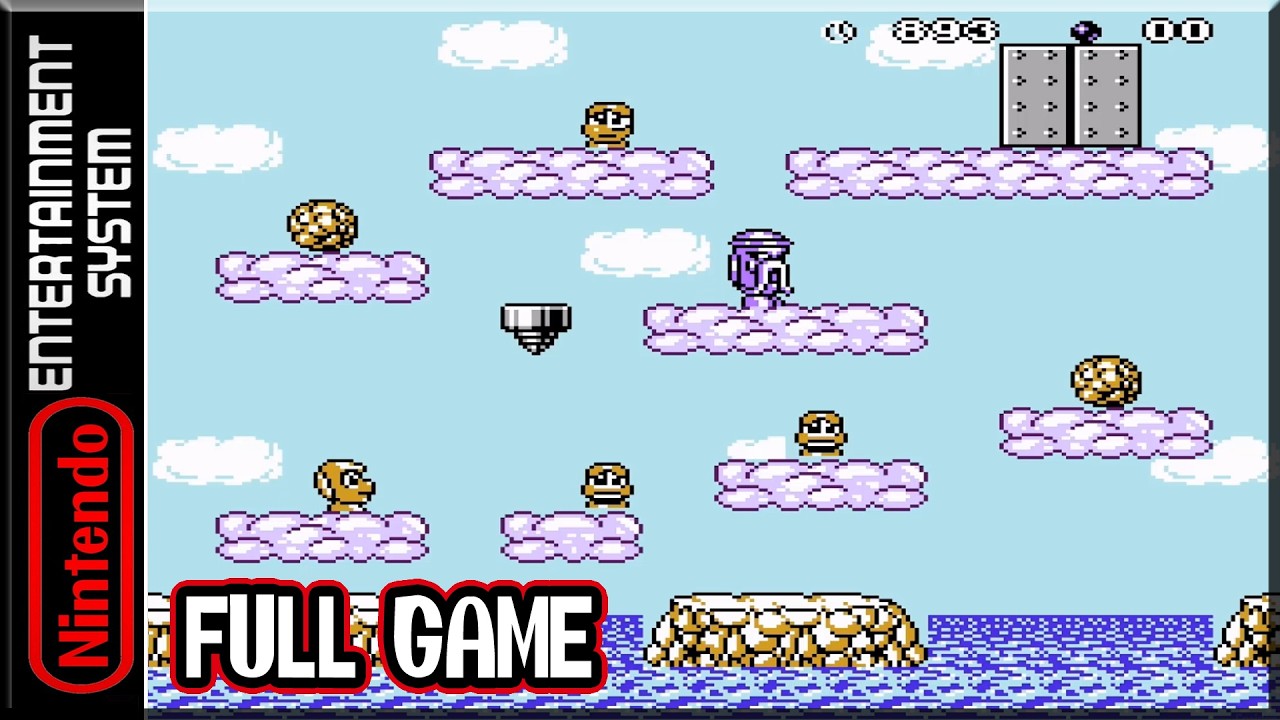 Moai Kun - Full Game 100% Walkthrough (NES)