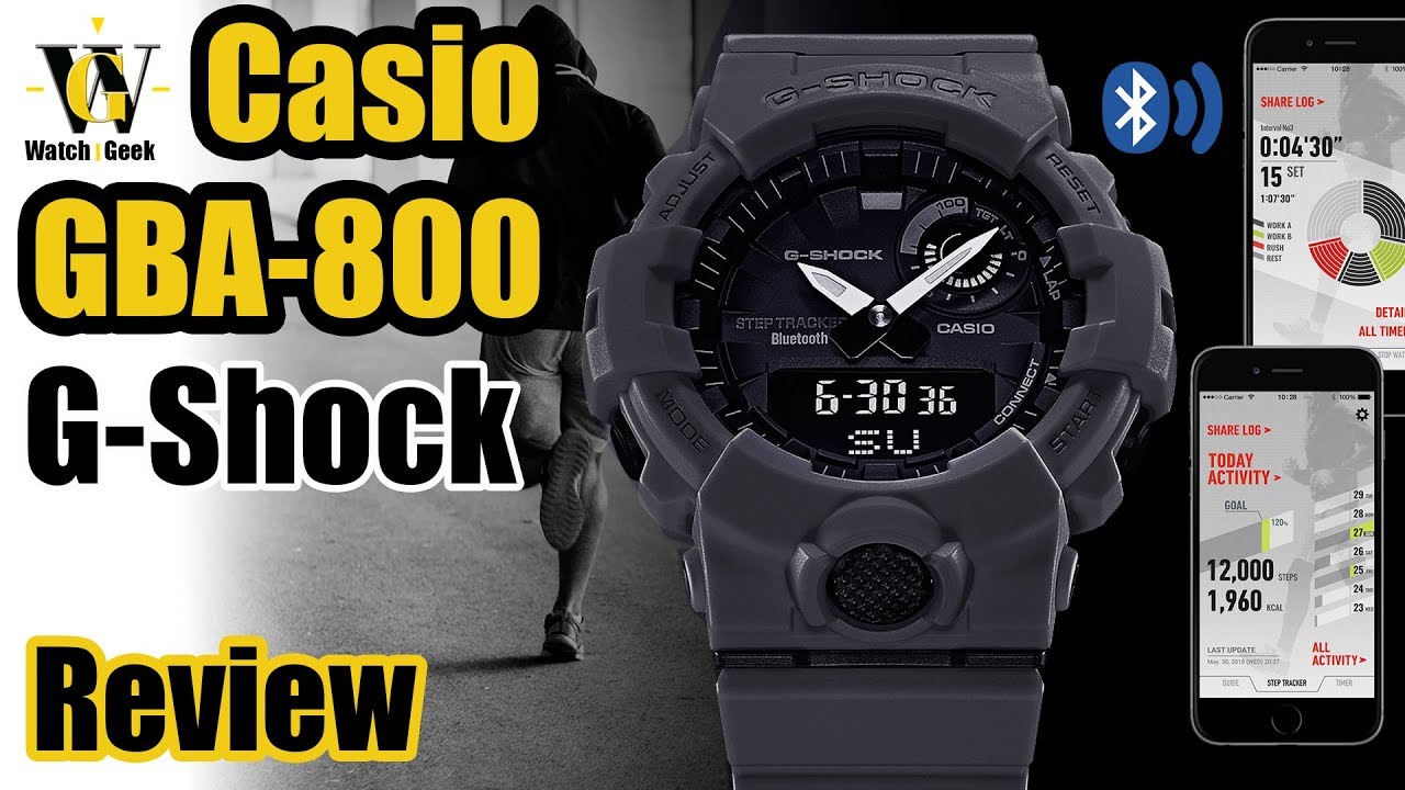 GBA-800 G-Shock review - G-Squad Bluetooth enabled Step tracker