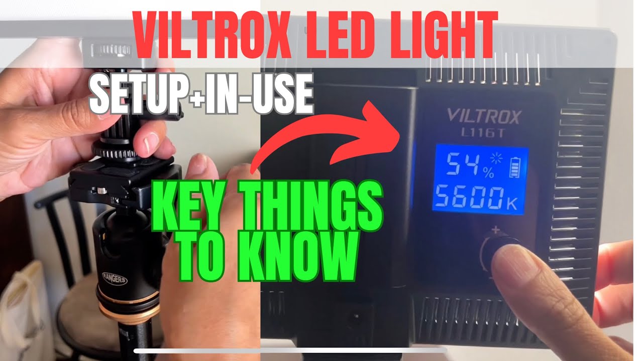 Setting up new lighting + first use - Viltrox L116T LED Light