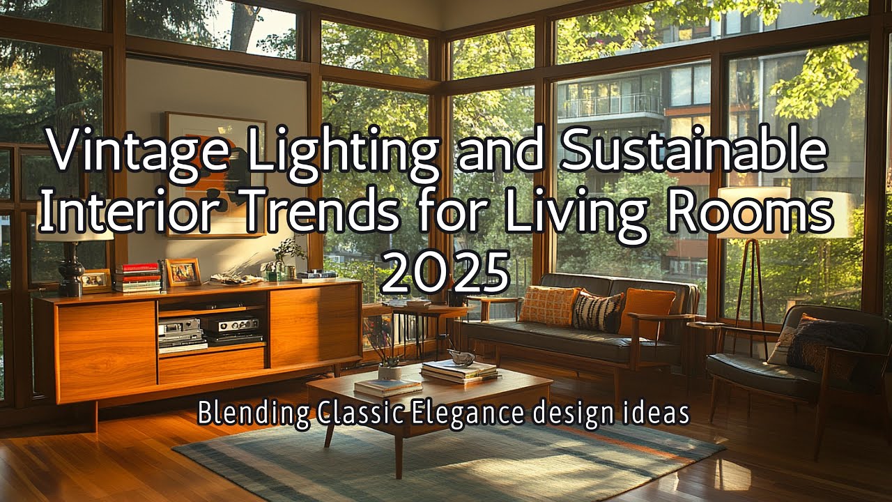 Vintage Lighting and Sustainable Interior Trends for Living Rooms 2025:Classic Elegance Design Ideas