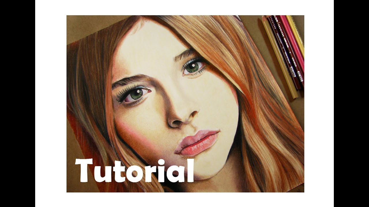 Cómo dibujar un rostro con colores | Chloë Grace Moretz (Prismacolor)/How to draw a face