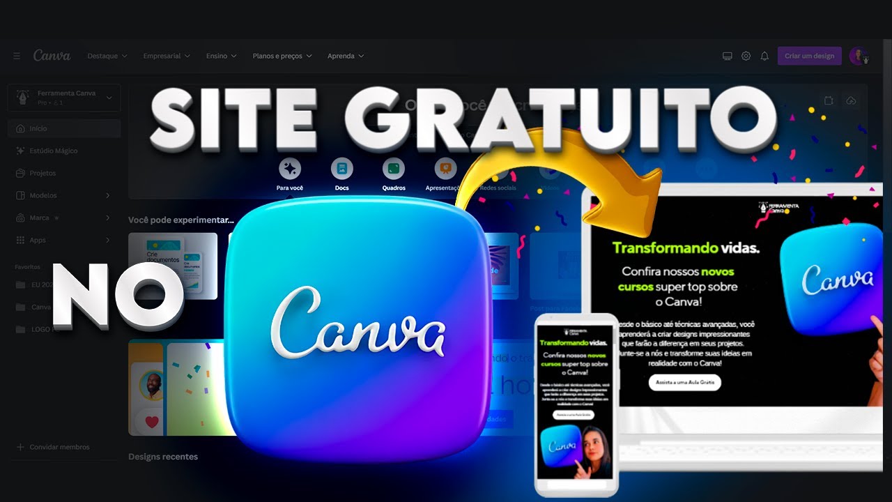 Crie Seu Próprio Site no Canva Gratuitamente do Zero