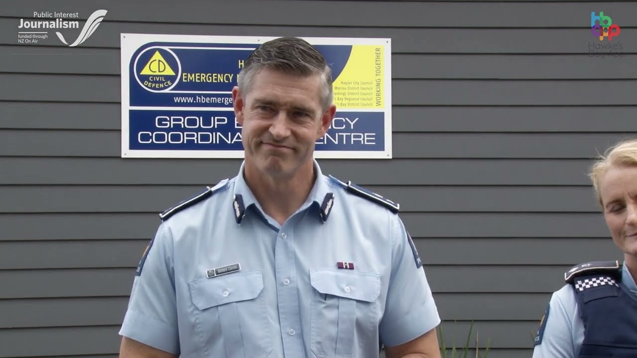 Hawke's Bay App - Press Conference with Police Commissioner Andrew Coster
