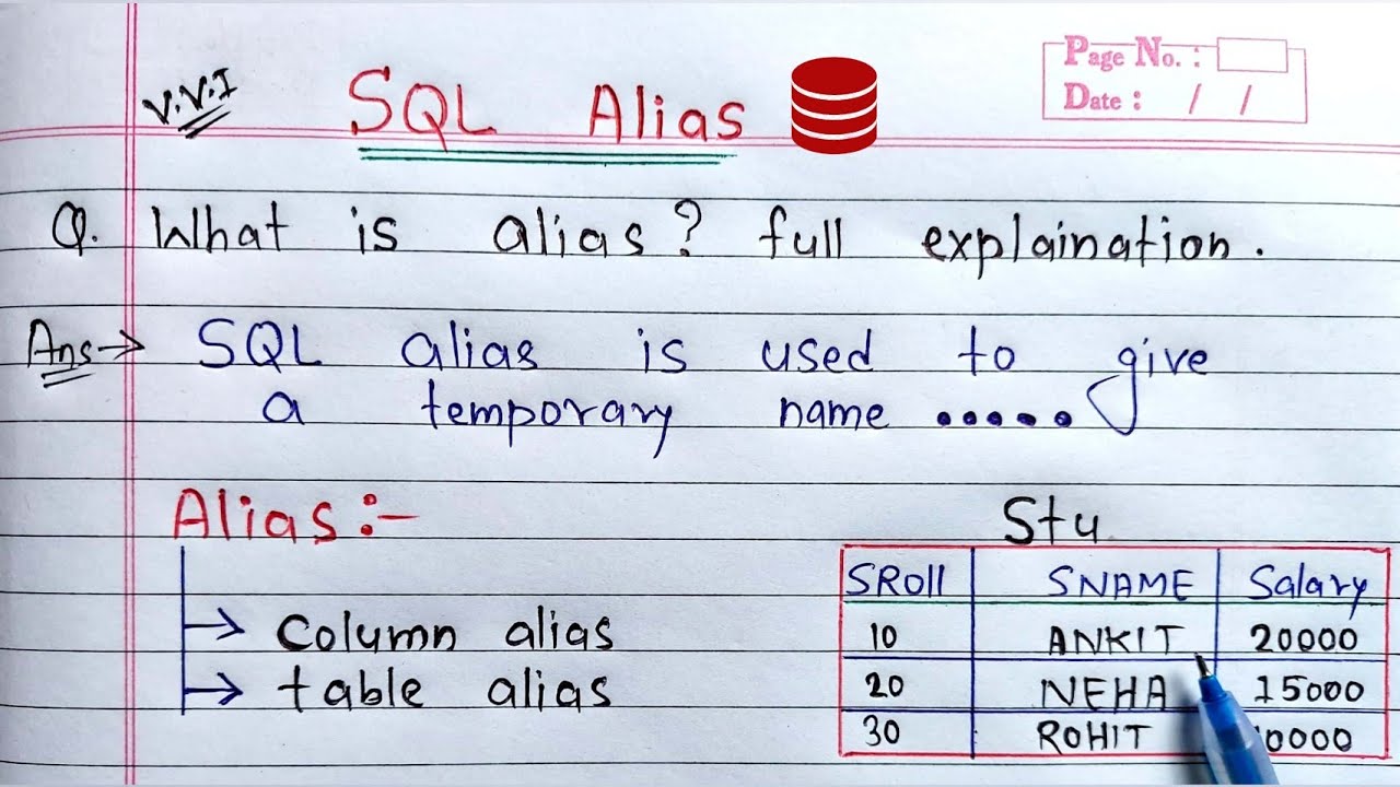 SQL Alias: column_alias and table_alias | Oracle Database