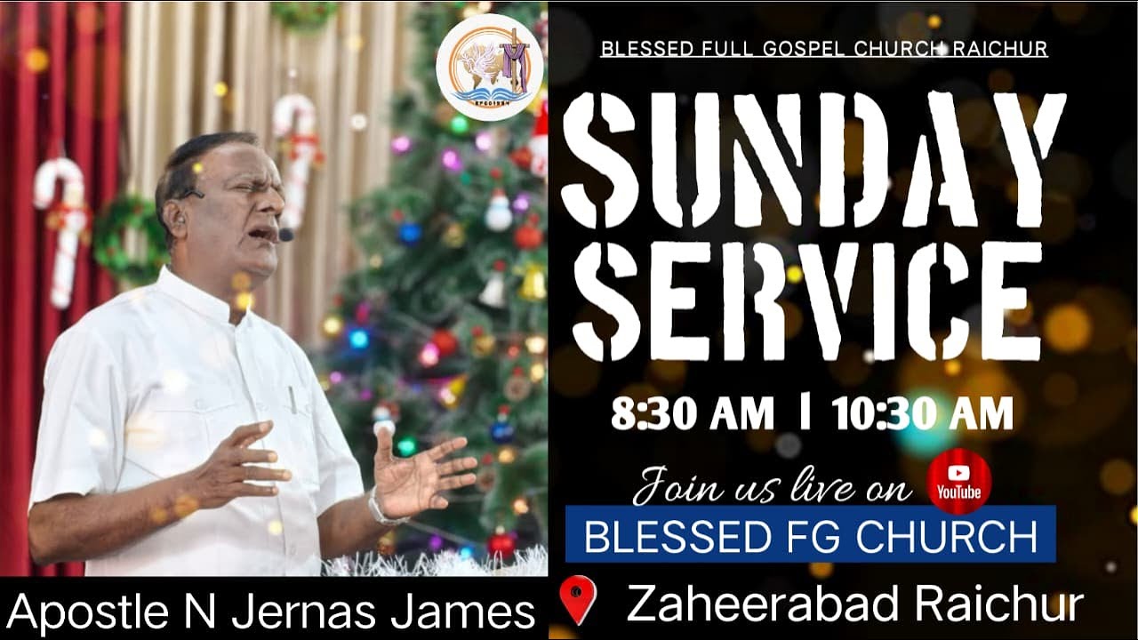 Sunday Service Live | 1st Service | 8:30 AM (Tamil - Kannada) | 11-01-2025