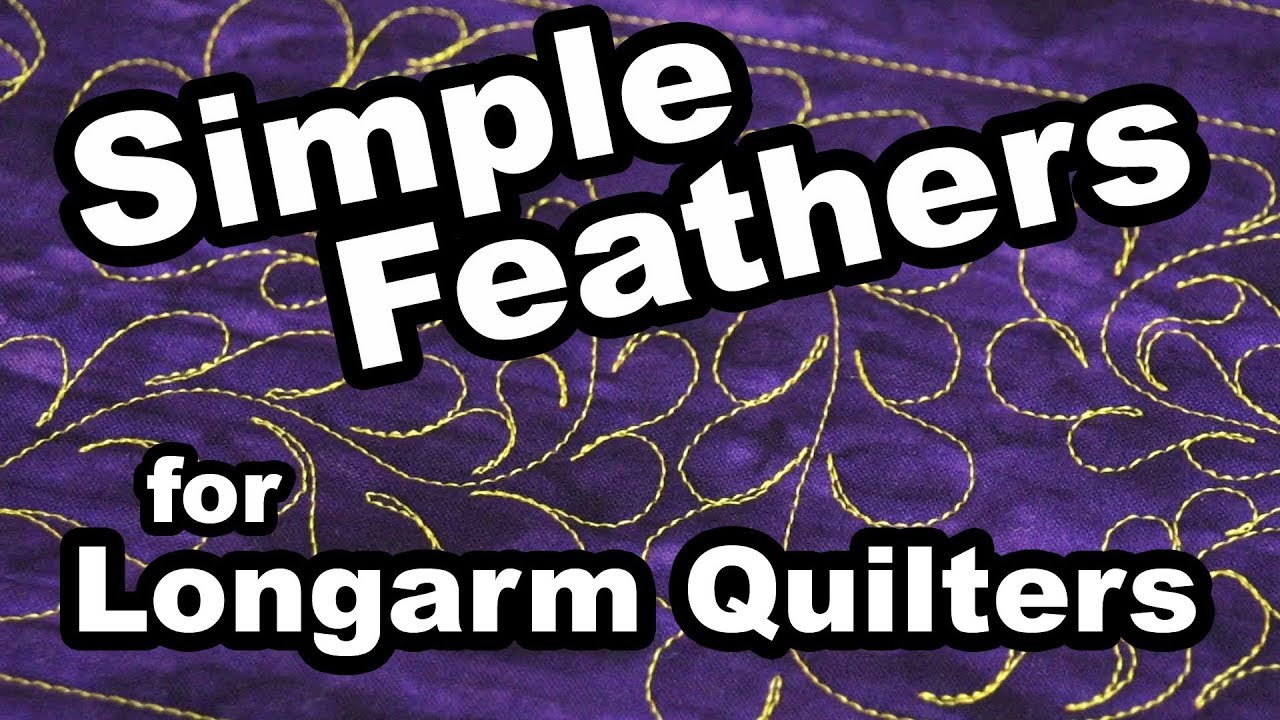Simple Feathers for Longarm Quilters | Demo by Teryl Loy
