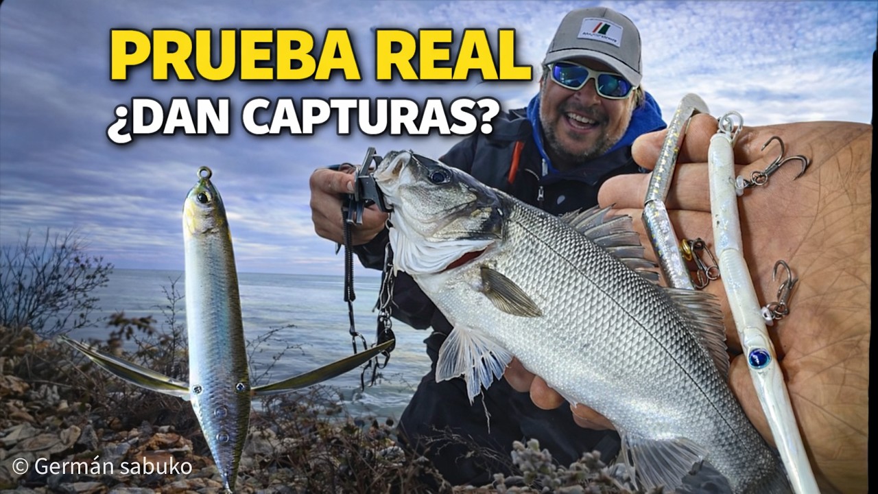 Estos señuelos son raros ¿PERO PESCAN LUBINAS?