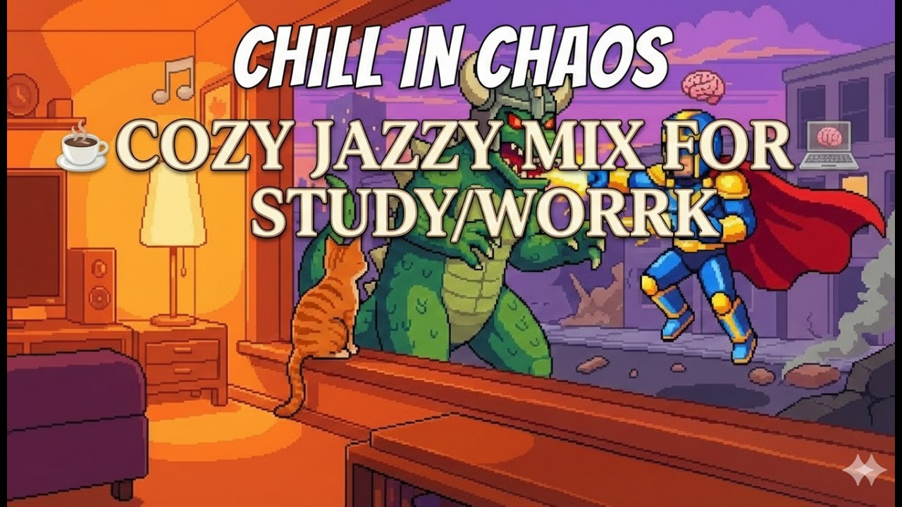 Cozy Pixel Art Lofi 🐱 Chill in Chaos [beats to relax/study to]