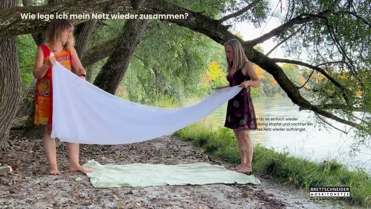 Wie lege ich mein Moskitonetz wieder zusammen Video