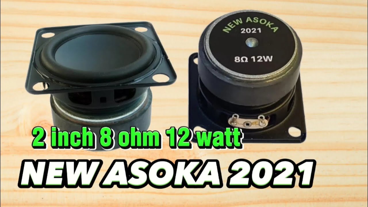 speaker test, new asoka 2021 2 inch 8 ohm 12 watt