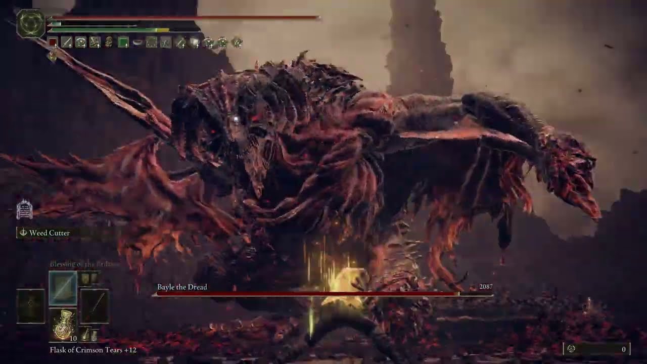 Bayle The Dread Boss Fight  w/ Rakshasa's Great Katana | Elden Ring DLC