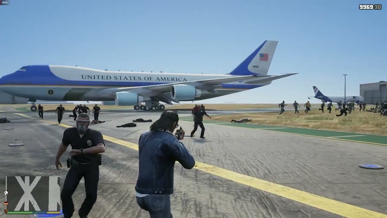 Grand Theft Auto V | Airport Riot