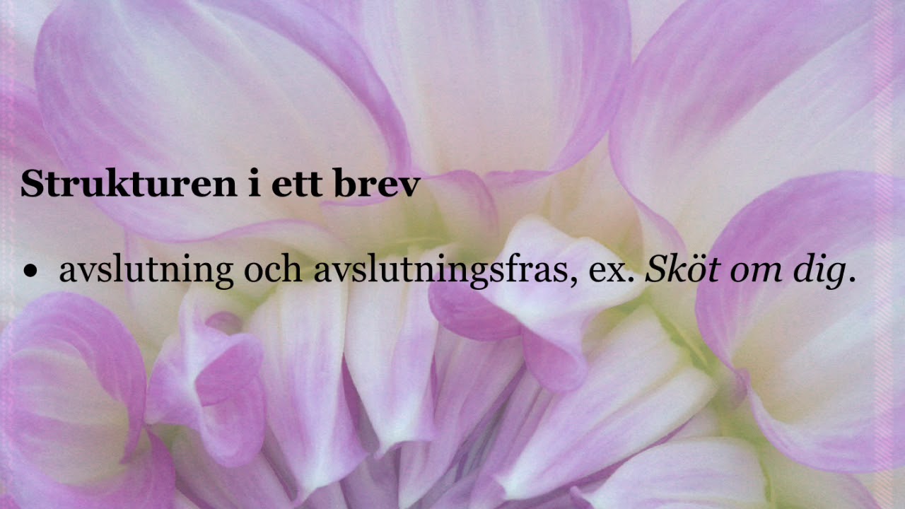 Informellt brev