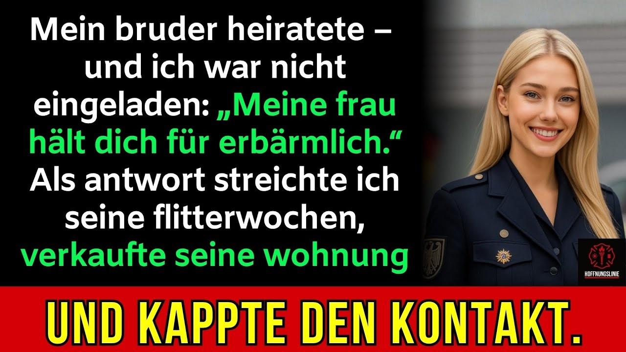 Mein Bruder heiratete, ich war nicht eingeladen: „Meine Frau will dich nicht dort“ Also handelte ich