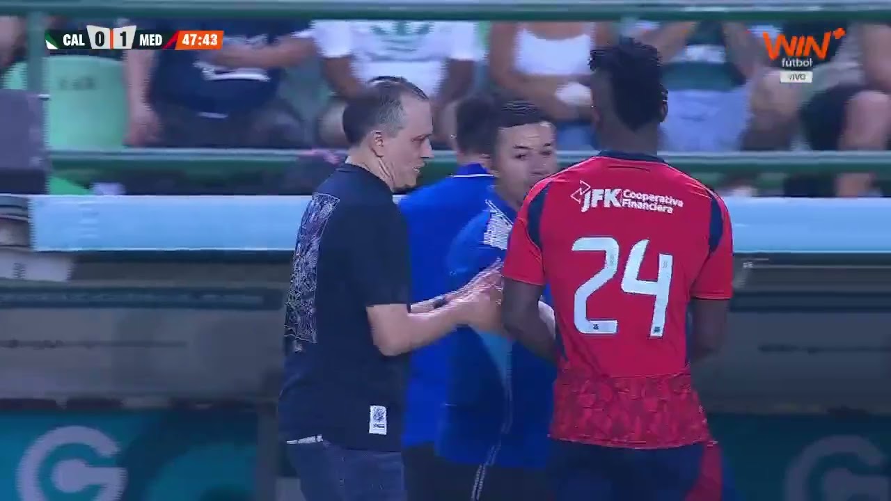 ¡SE ABRE EL MARCADOR A FAVOR DE MEDELLÍN! Baldomero Perlaza abre el marcador. #LALIGAxWIN 🔴🔵⚽🔥