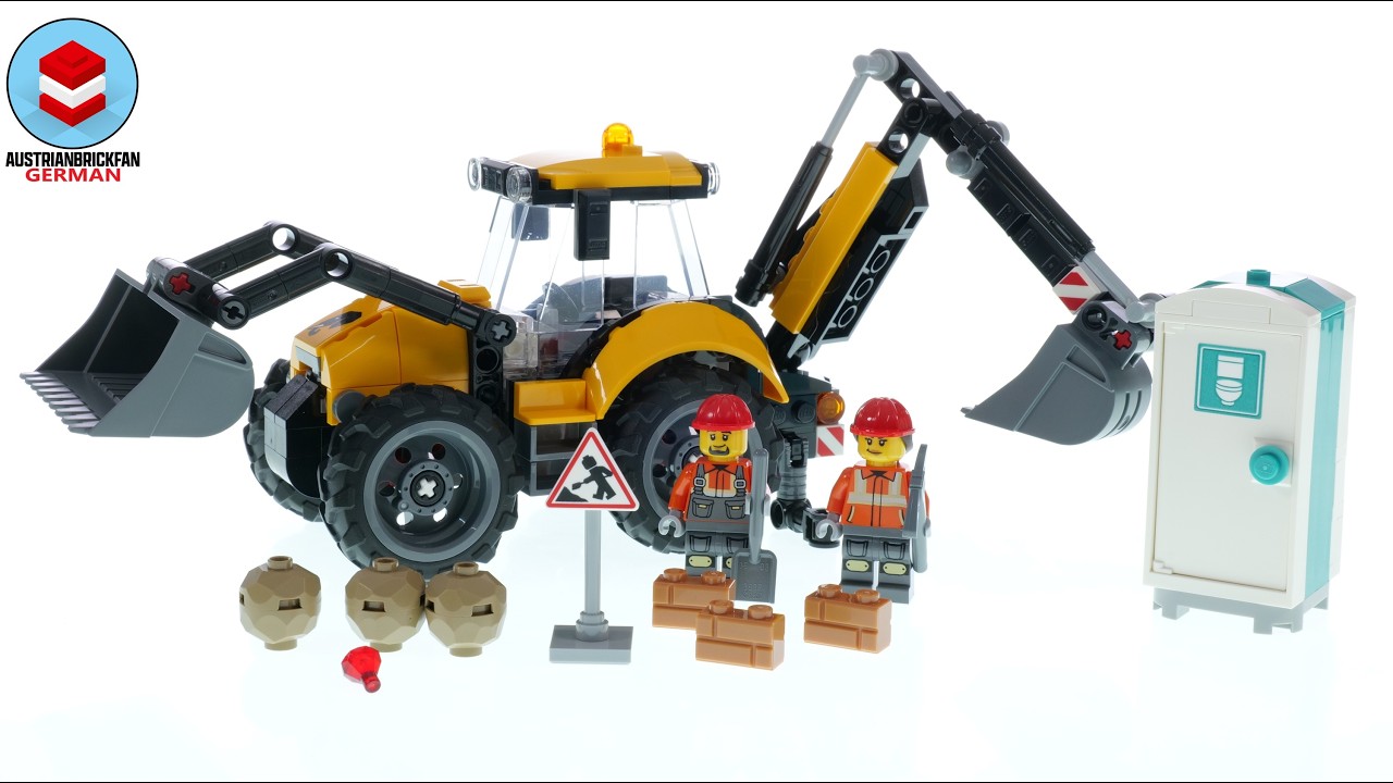 Gelber Baggerlader - LEGO City 60480 Speed Build