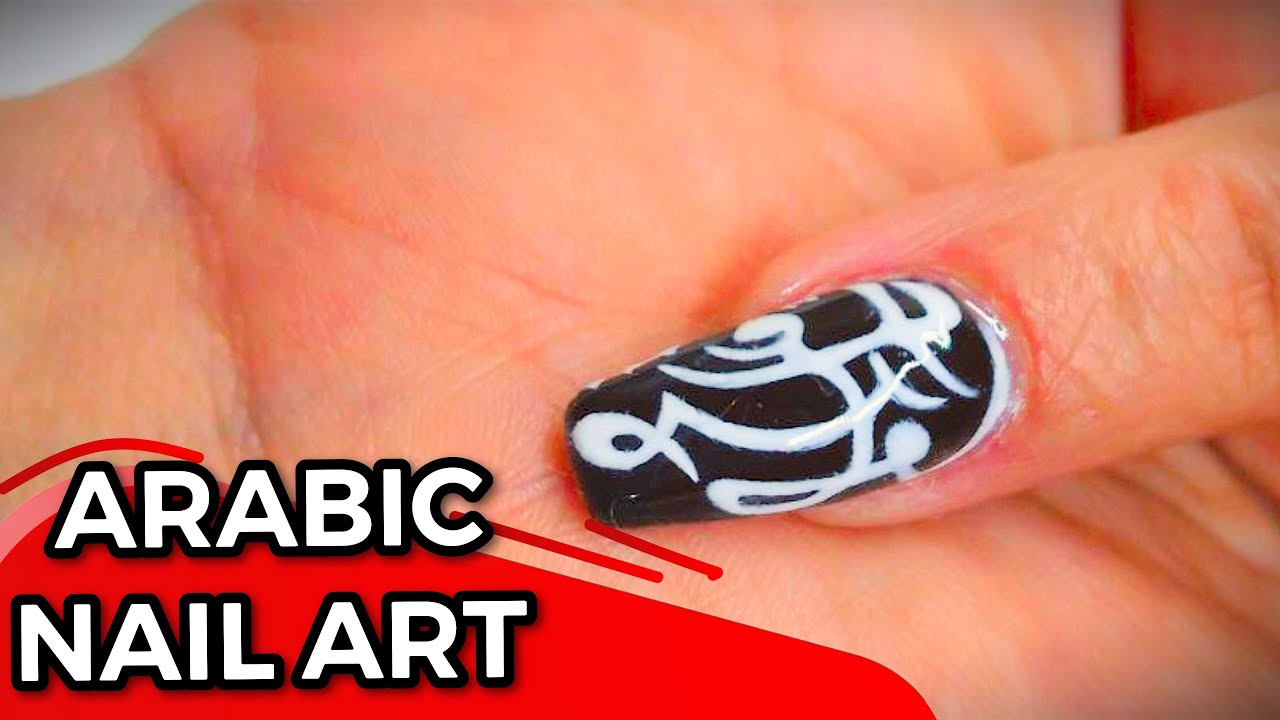 Arabic model nail design tutorial 2023 💅Easy Nail Art 💅