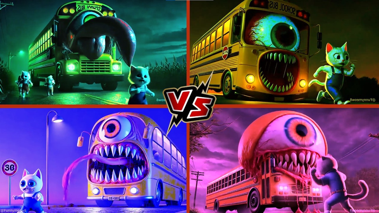 🚌SCHOOL BUS EATER🎶CoffinDance Song