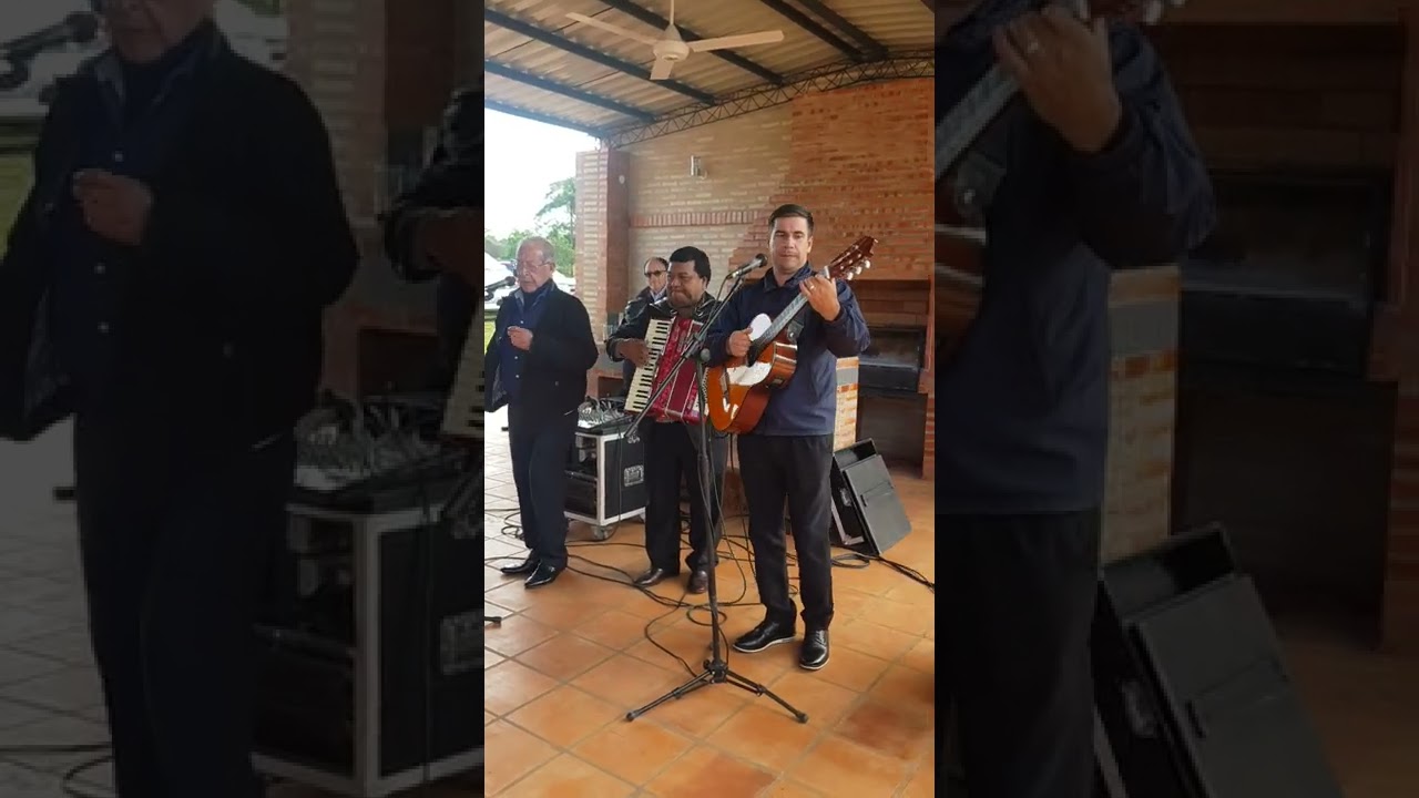 Tito Méndez, Ricardo Gill y José Méndez.  Ñembyasypema Aikó