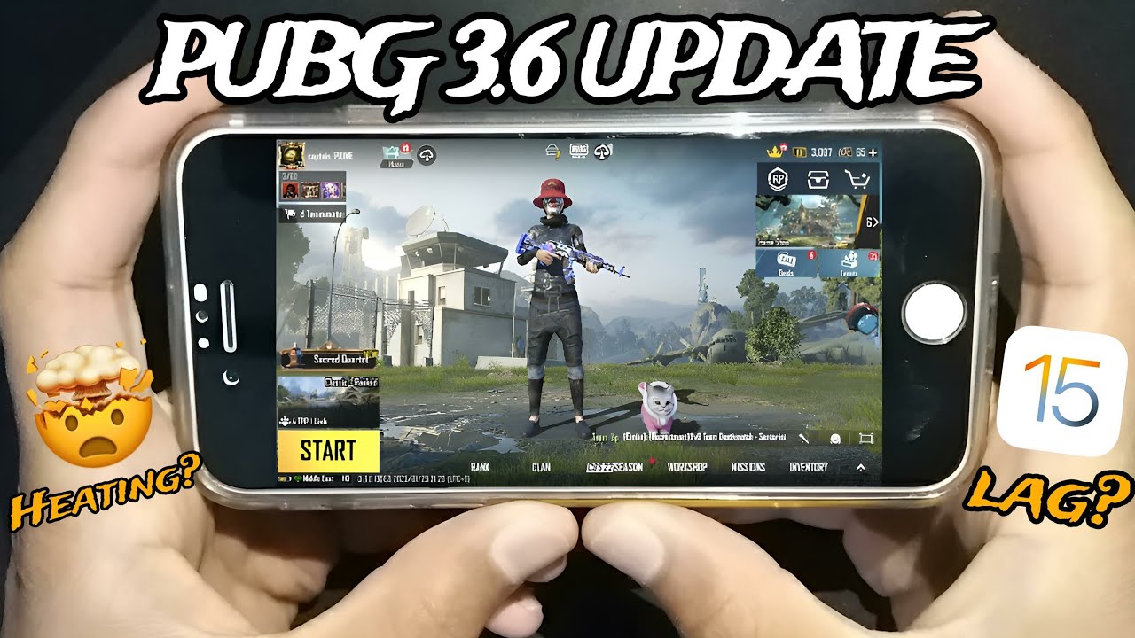 iPhone 7 pubg 3.6 update test😍| IOS 15 pubg test🥵 | PUBG MOBILE
