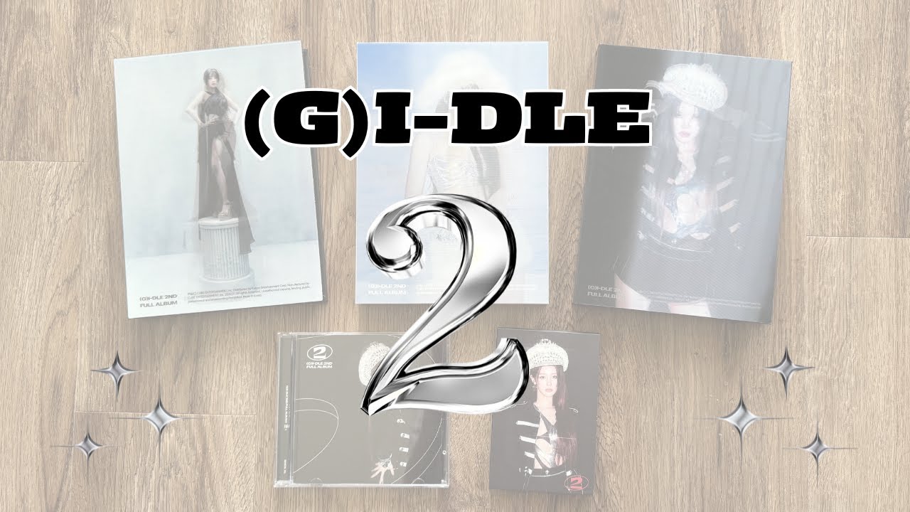 (G)I-DLE 2nd Full Album “2” Unboxing 🖤❄️ Photobook/Jewel/Poca ver.