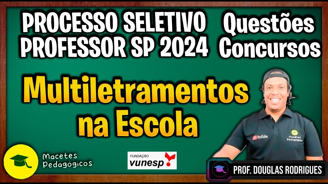 Multiletramentos na Escola - Concurso Professor - SEE/SP - Estado de São Paulo - 2023 - Live 157