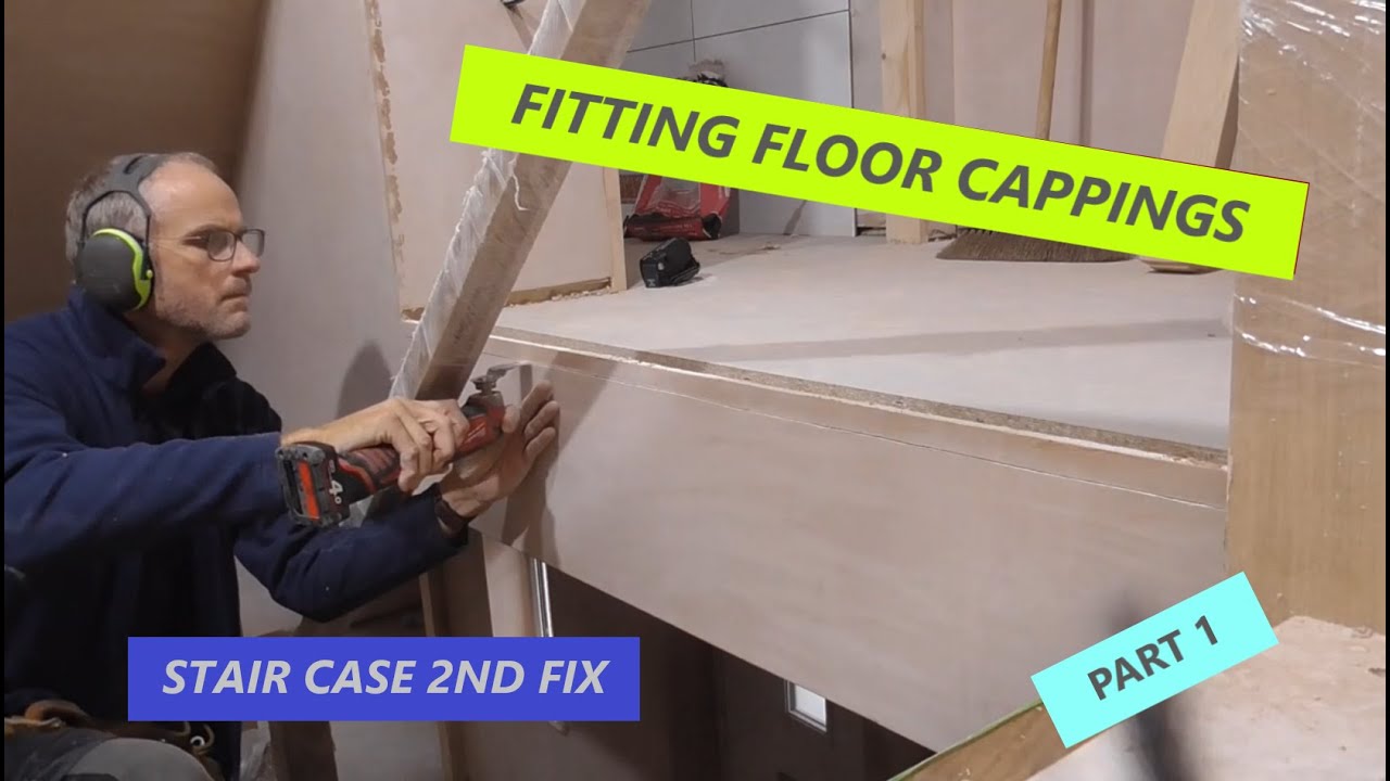 UK Carpentry 2nd Fixing ***fitting oak staircase floor cappings***Part 1