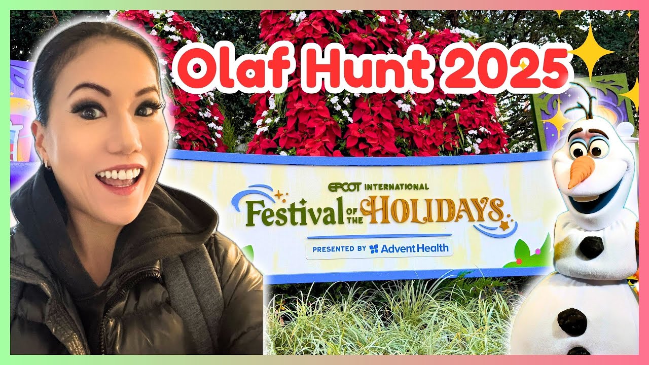 EPCOT Festival of the Holidays 2025 🎄| Olaf Scavenger Hunt, NEW Food Booths, Holiday Guide + Tips!