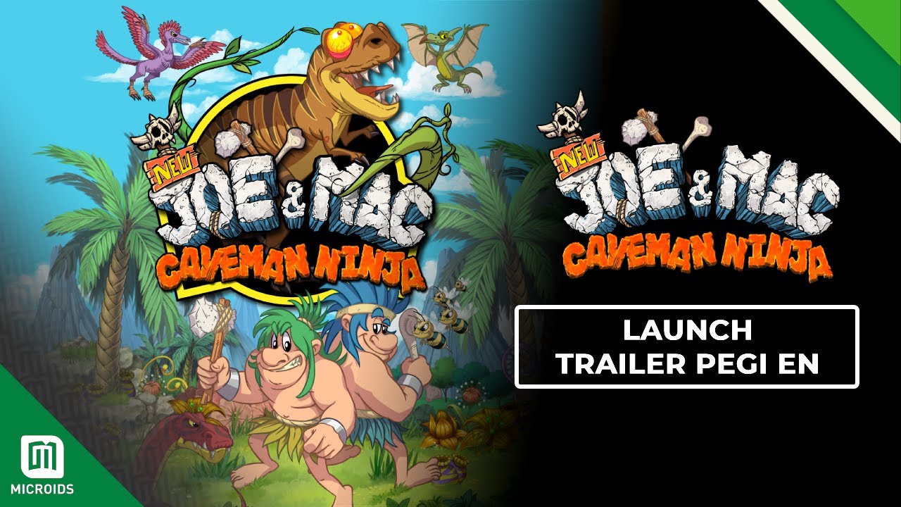 New Joe & Mac: Caveman Ninja | Launch Trailer PEGI EN | Mr. Nutz Studio & Microids