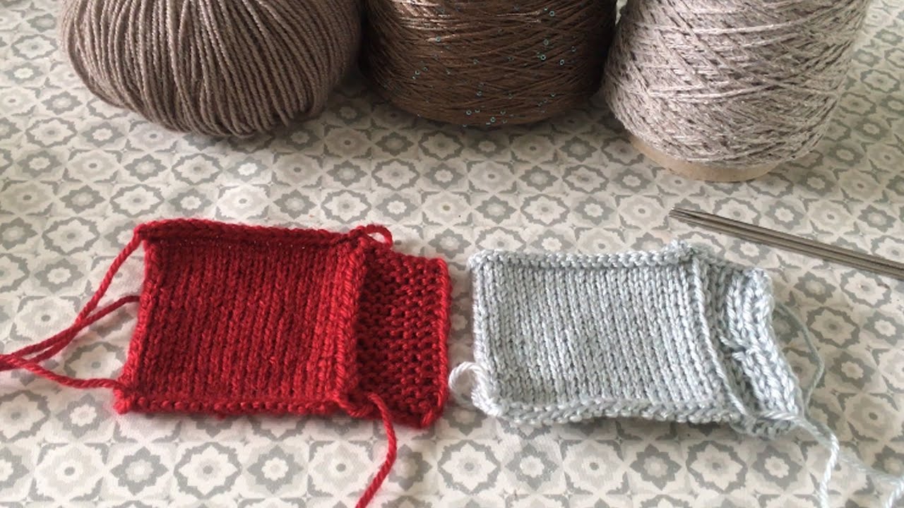 Tricotons une boutonnière aux aiguilles.