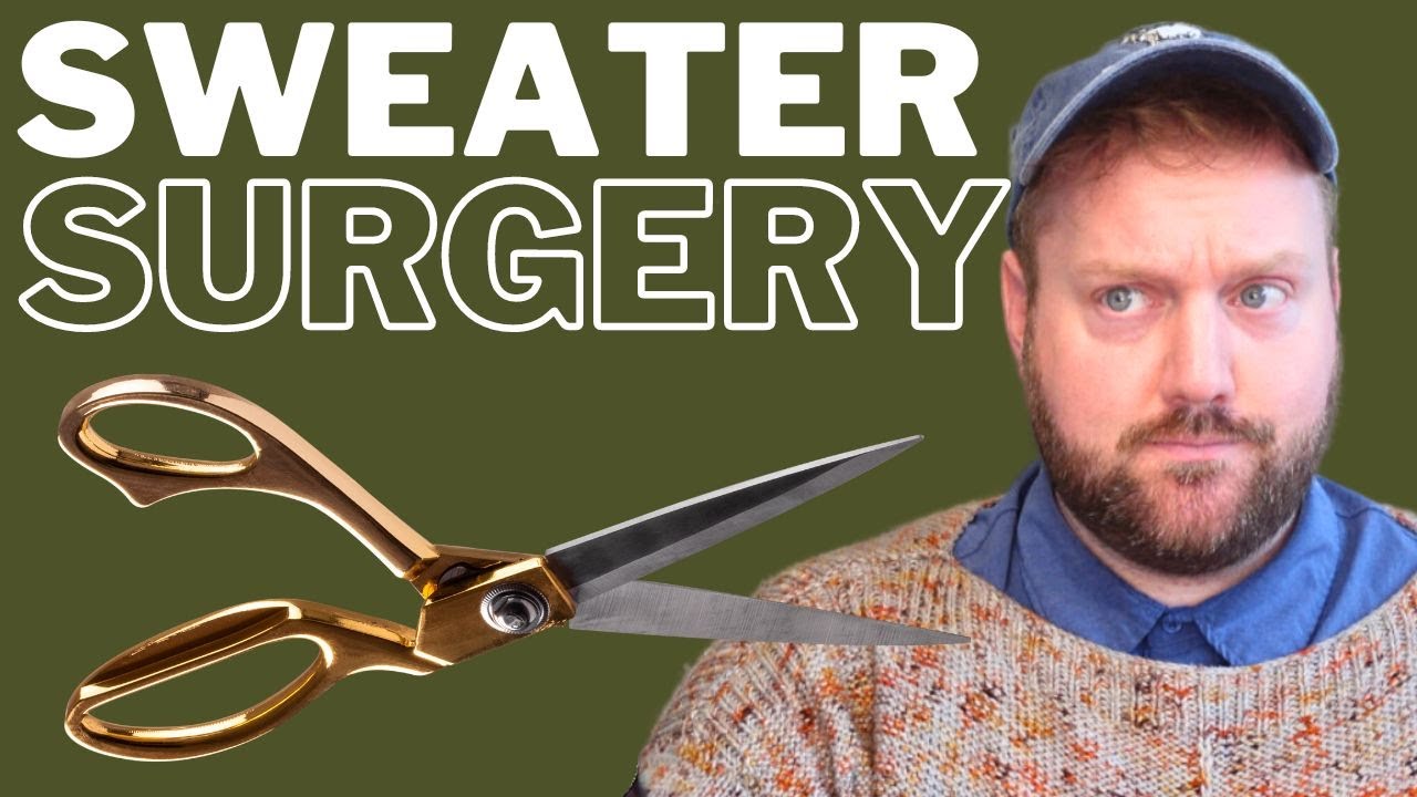 Хирургическая операция по созданию свитера✂️🧶доведение до совершенства | спасение моего свитера «...