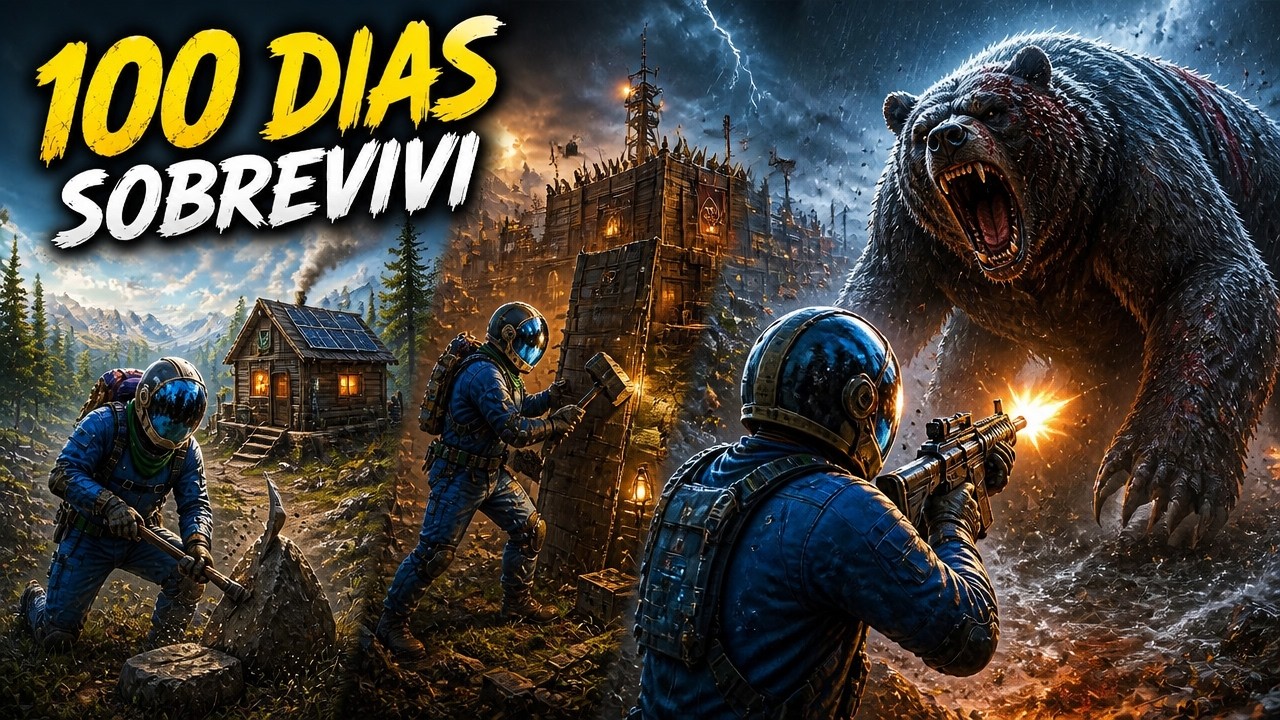 SOBREVIVI 100 DIAS  EM UM PLANETA PERIGOSO NO MODO DIFÍCIL!  - ICARUS ( MODO HARD )