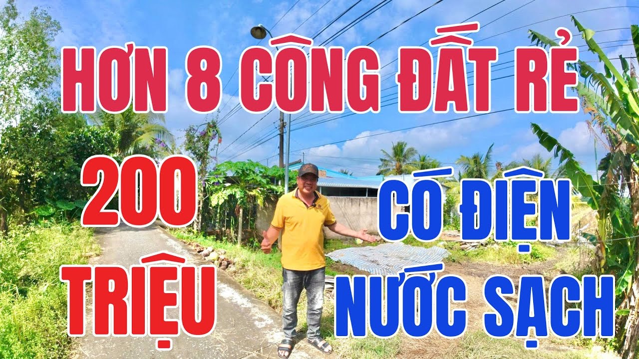 MS 1075 | Siêu hiếm ! Hơn 8 công đất ruộng giá rẻ có điện, nước, dân cư tại Vĩnh Long