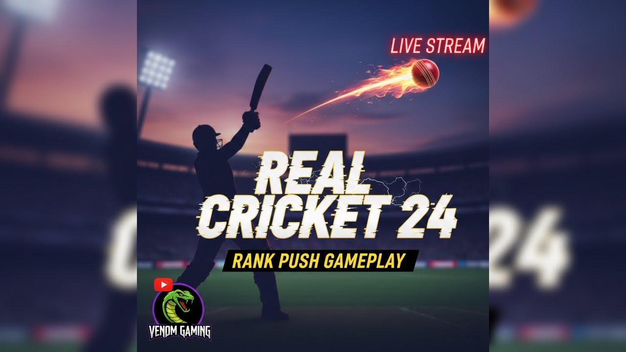 🔴 VENOM GAMING IS LIVE 🔴 🔴REAL CRICKET 24 RANK PUSH GAMEPLAY #rc24 #ytshortsindia #viratkohli