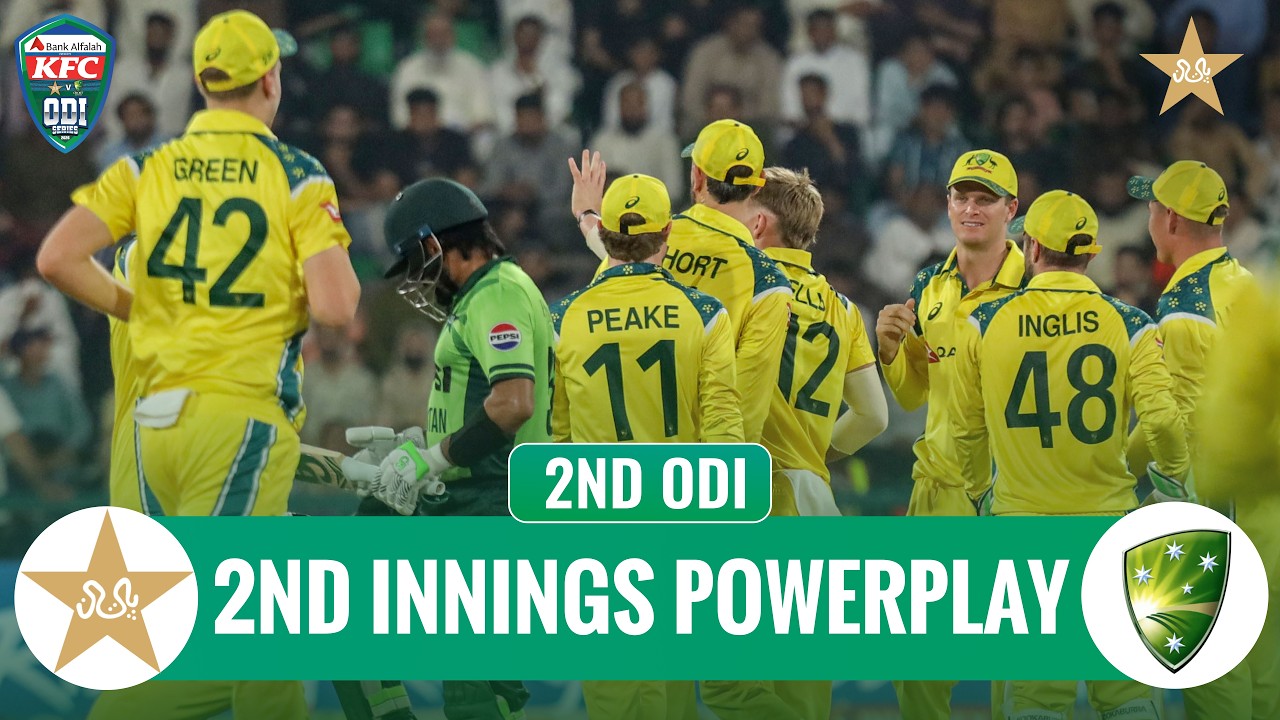 2nd Innings Powerplay | Pakistan vs Australia | Match 02 | ODI Series 2026 | MZE1K