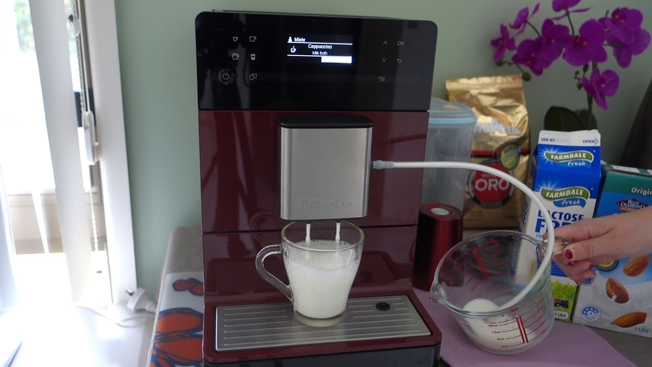 Miele Coffee Machine CM 5300 5500 Cappuccino Demonstration