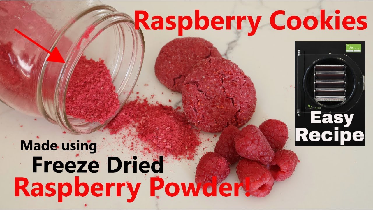 Delicious Raspberry Cookies With Freeze-dried Raspberry Powder #freezedriedraspberrypowder
