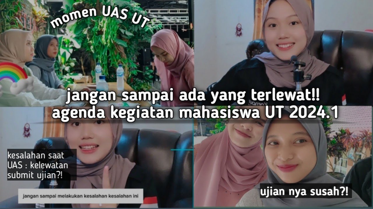 PENTING!! | AGENDA KEGIATAN MAHASISWA UT 2024.1 | VLOG UAS | gagal submit ujian?!